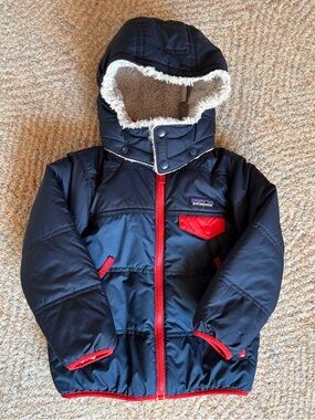 Patagonia baby reversible tribbles hoodie